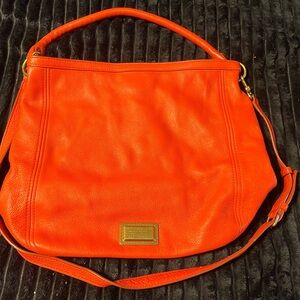 Orange Leather Women's Bag